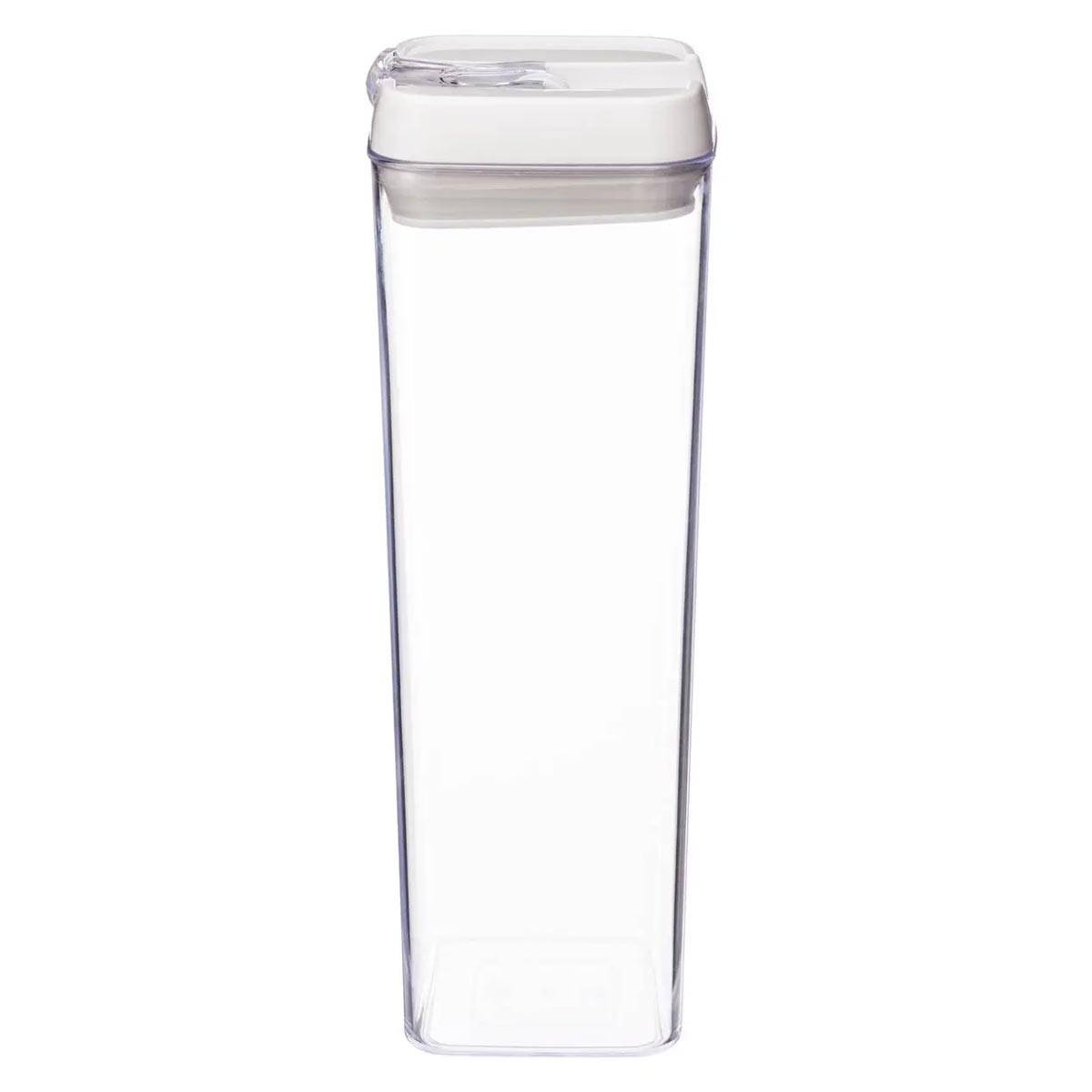 Bocal en Plastique Carré "Oslo" 1,7L Transparent - Image 1