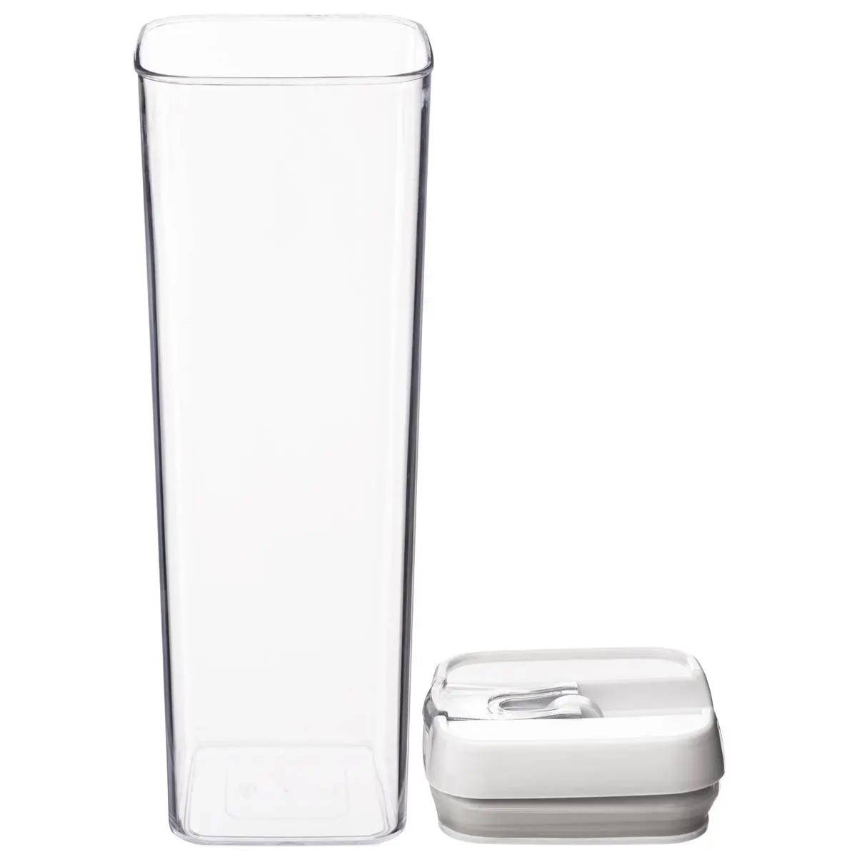 Bocal en Plastique Carré "Oslo" 1,7L Transparent - Image 2