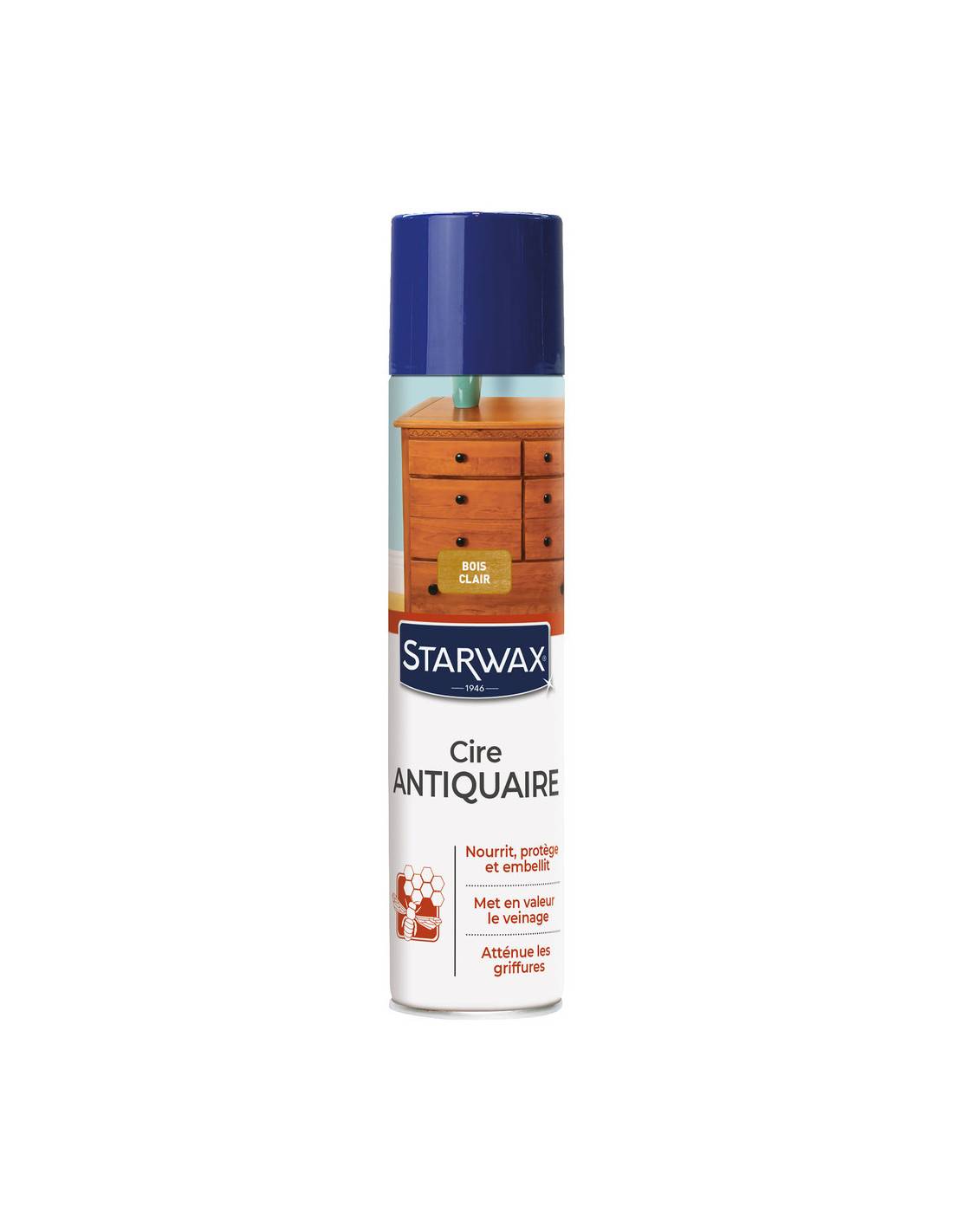 Cire Antiquaire Bois Clair Aérosol Rénove Et Protège Le Bois Clair - Générique