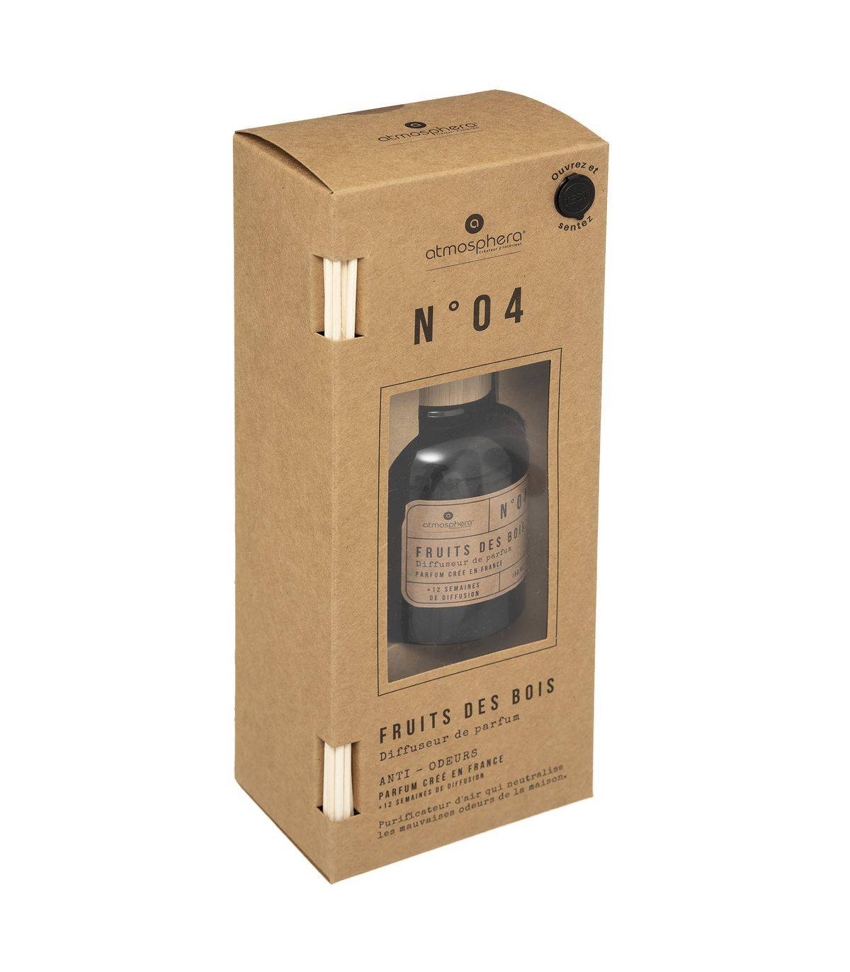 Diffuseur de parfum Fruits des bois 150 ml - 6 bâtonnets - anti-odeurs de la maison - Image 2