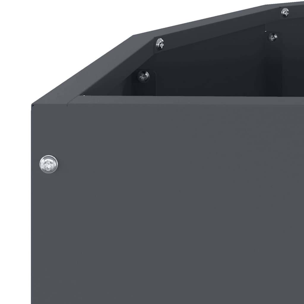 PANGIVO - Jardinière Acier Anthracite 90 x 45 x 35 cm - PANGIVO - Image 9