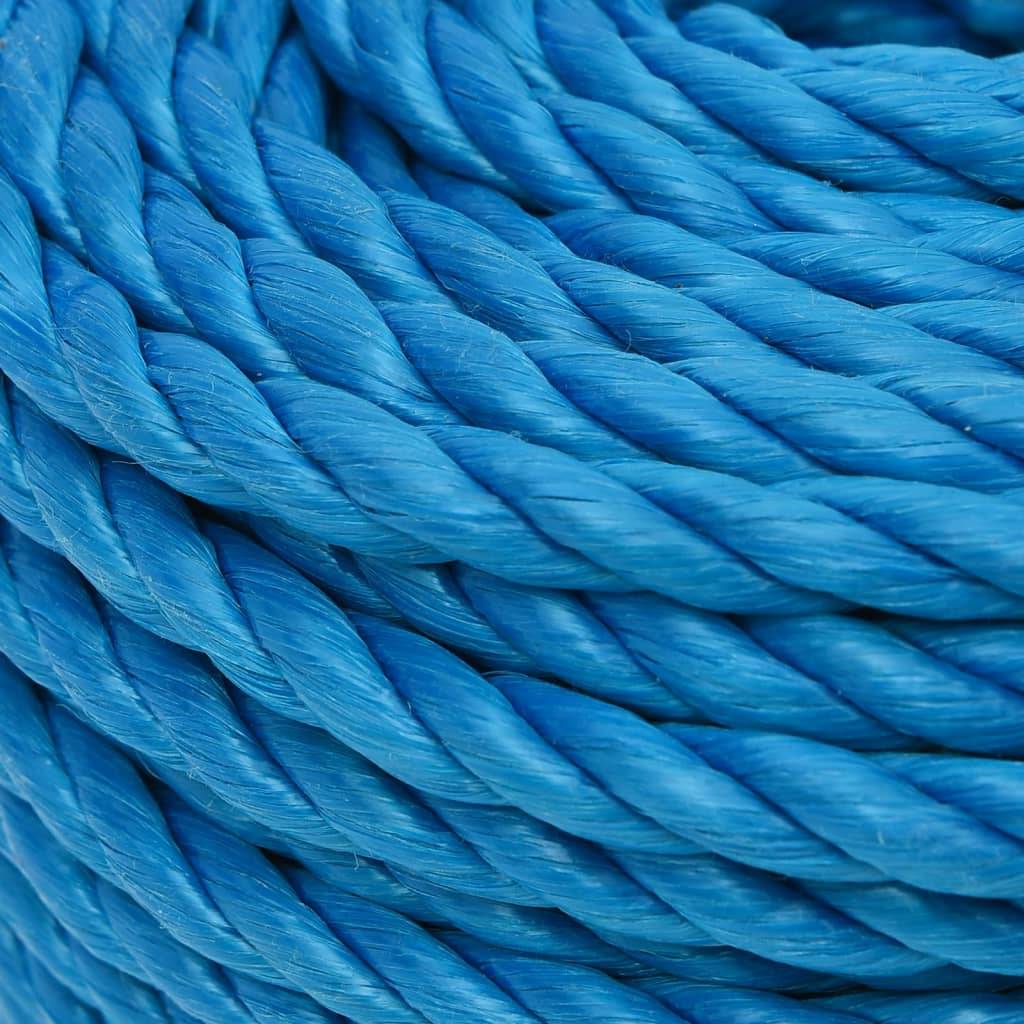 Corde de travail Bleu 20 mm 100 m polypropylène Maison Chic - Image 4