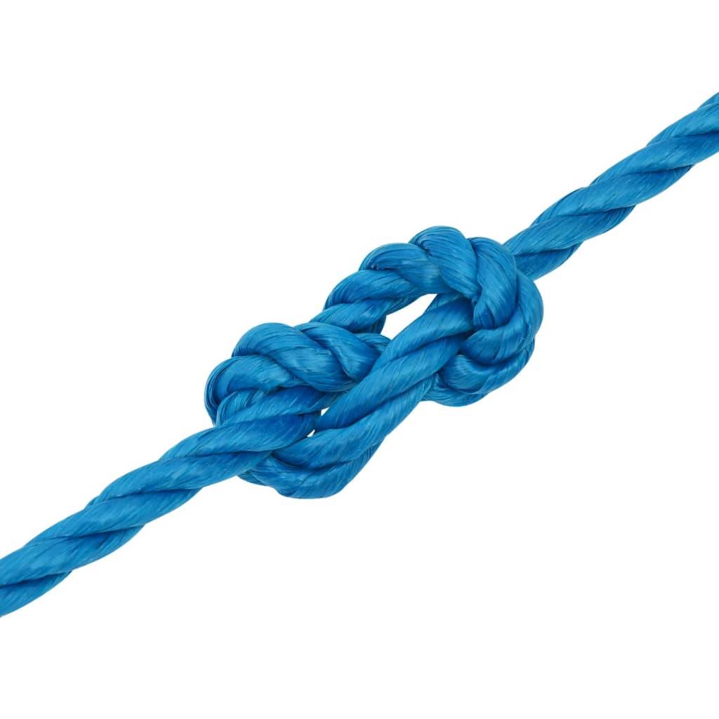 Corde de travail Bleu 20 mm 100 m polypropylène Maison Chic - Image 5