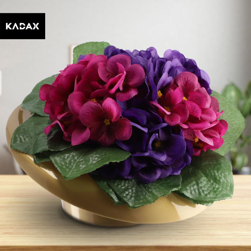 Cache Pot de Fleur Ikebana Composition Or 9 cm - Image 7