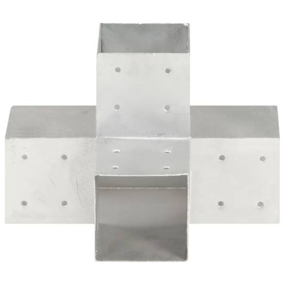 Connecteur de poteau métal galvanisé forme en X 101 x 101 mm, Poids :2.53kg - PANGIVO - Image 2