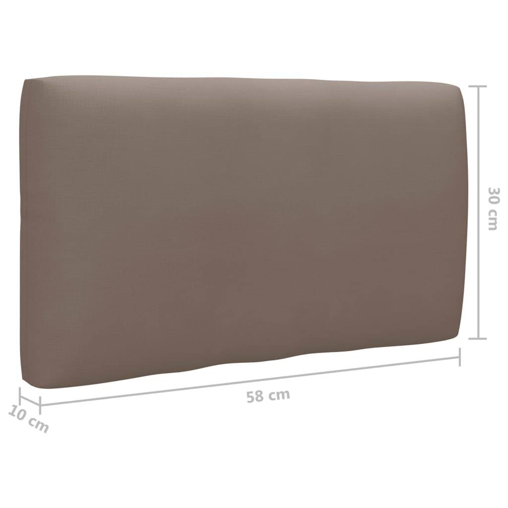 Vidaxl - Salon de jardin palette 4pcs avec coussins Pin imprégné de gris vidaXL 3066777 - Image 7