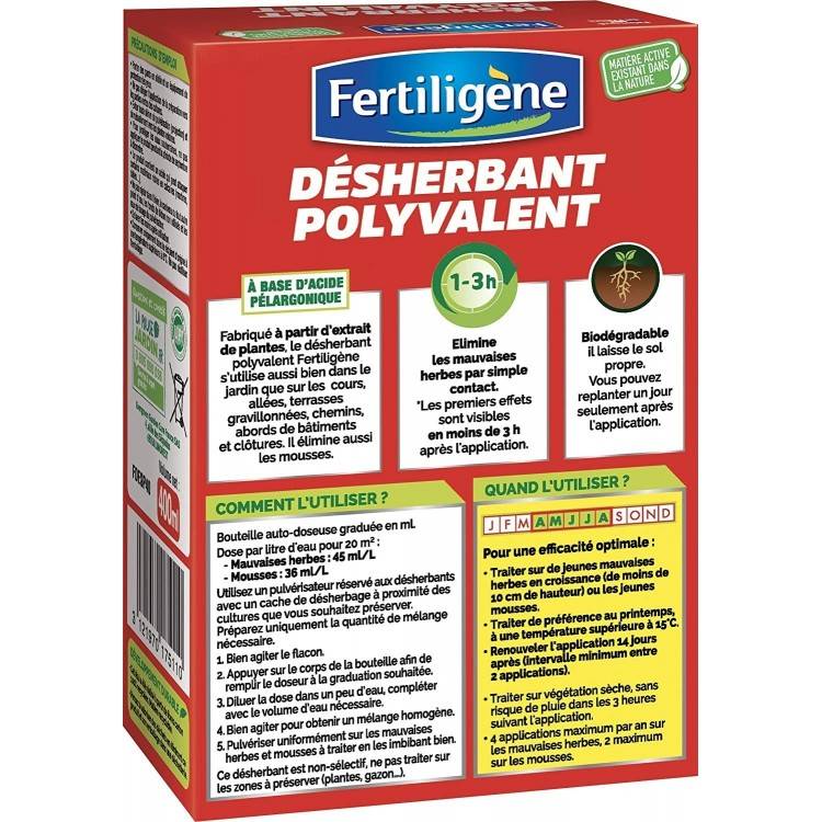 Fertiligène - Fertiligène - Désherbant Polyvalent - 400ml (FDESP40A) - Image 2