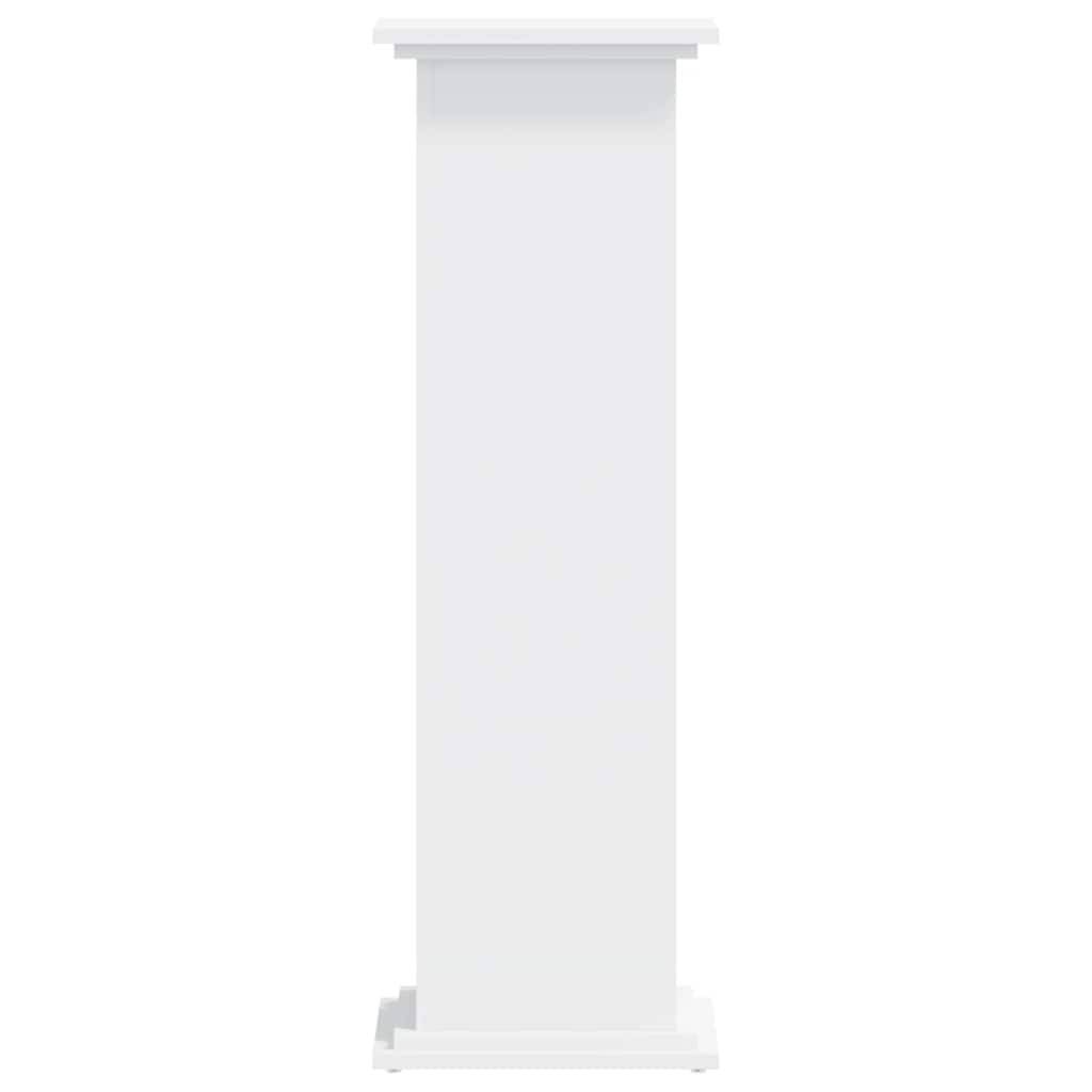 Vidaxl - Support pour plantes blanc 33x33x100 cm bois d'ingénierie vidaXL 852978 - Image 6