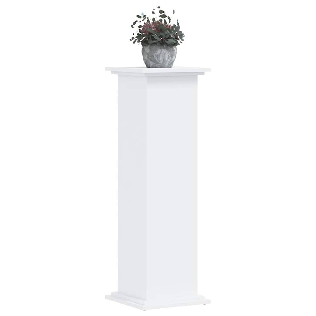 Vidaxl - Support pour plantes blanc 33x33x100 cm bois d'ingénierie vidaXL 852978 - Image 4