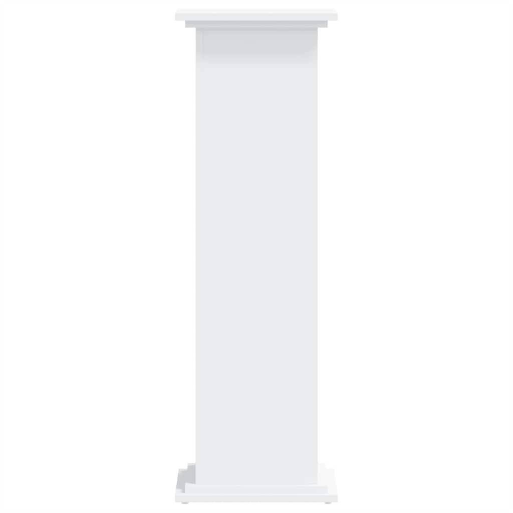 Vidaxl - Support pour plantes blanc 33x33x100 cm bois d'ingénierie vidaXL 852978 - Image 5