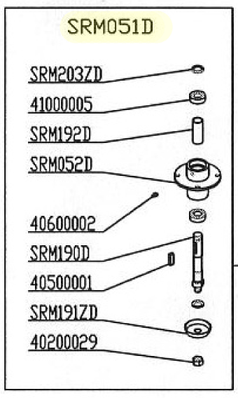 Palier de lame pour tondeuses de finition Delmorino (ET120, PSM120, SRM, PRM, XRM)- SRM051D - Image 4