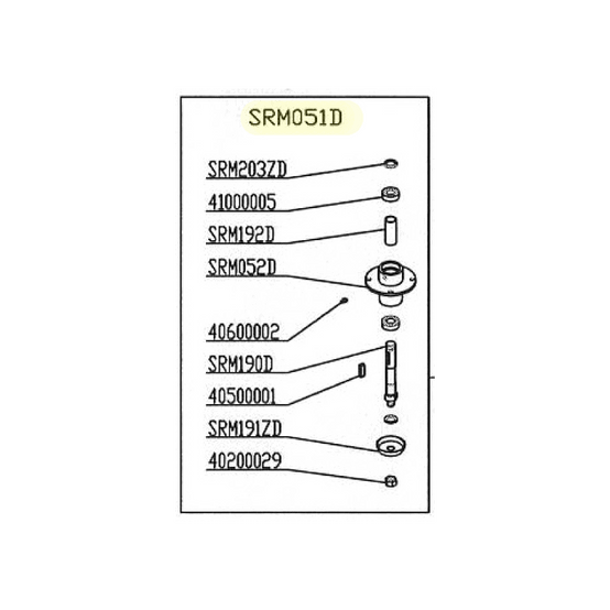 Palier de lame pour tondeuses de finition Delmorino (ET120, PSM120, SRM, PRM, XRM)- SRM051D - Image 3