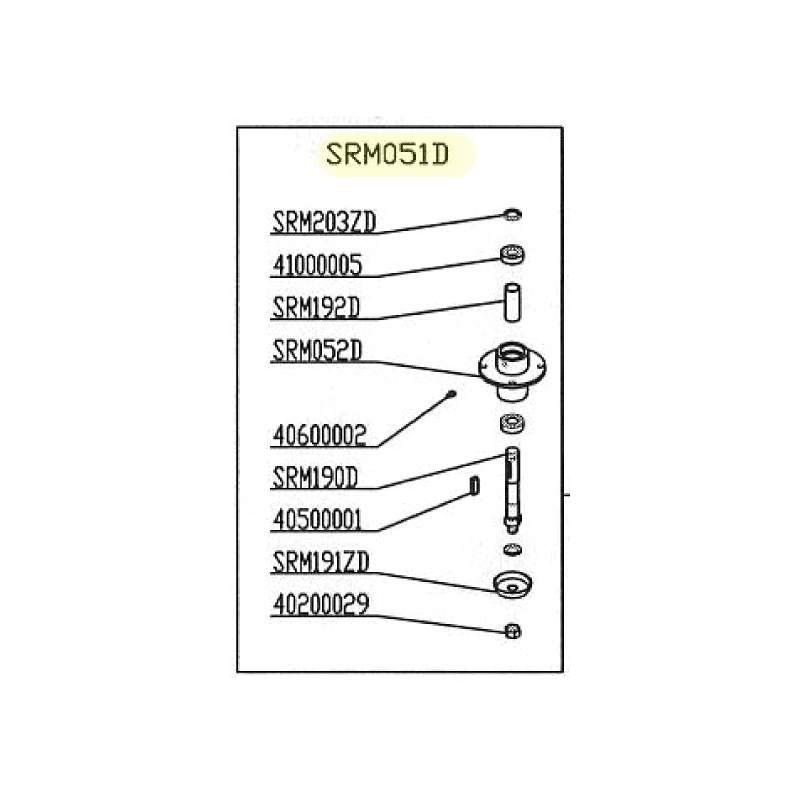 Palier de lame pour tondeuses de finition Delmorino (ET120, PSM120, SRM, PRM, XRM)- SRM051D - Image 3