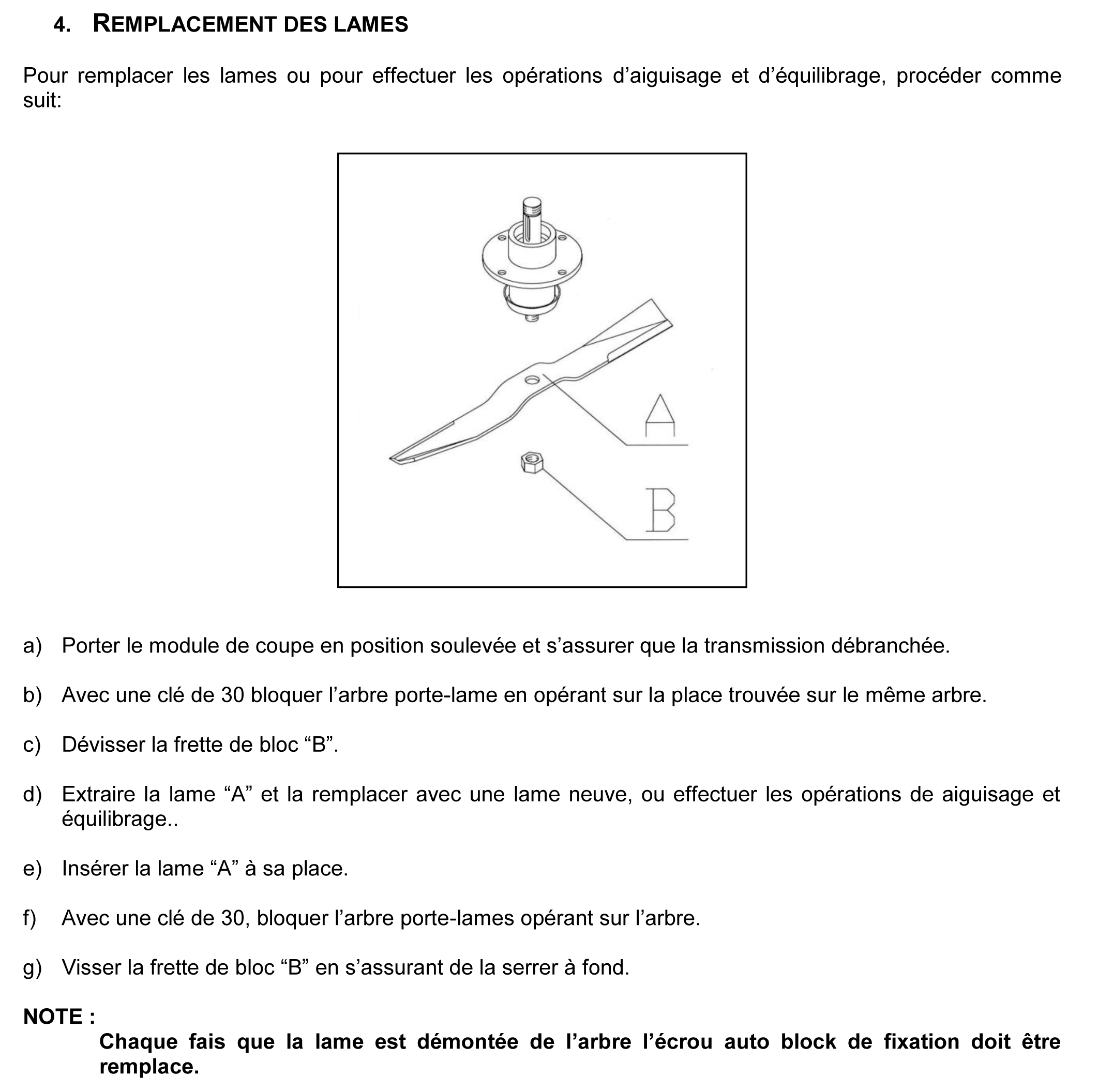 Palier de lame pour tondeuses de finition Delmorino (ET120, PSM120, SRM, PRM, XRM)- SRM051D - Image 3