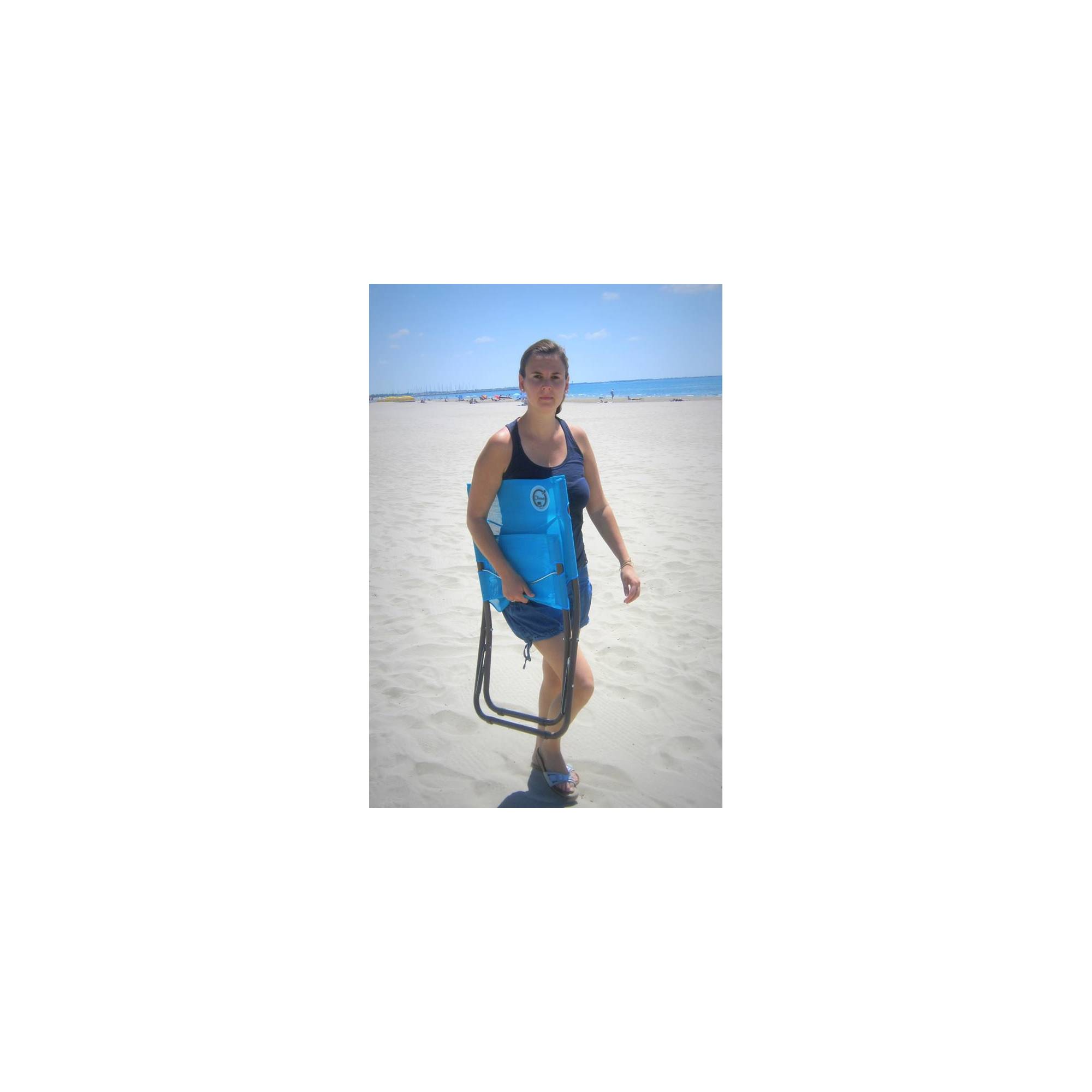 Lot de 2 chaises de plage pliables - O'Beach - Dimensions : 58 x 47 x 61 cm - Image 3