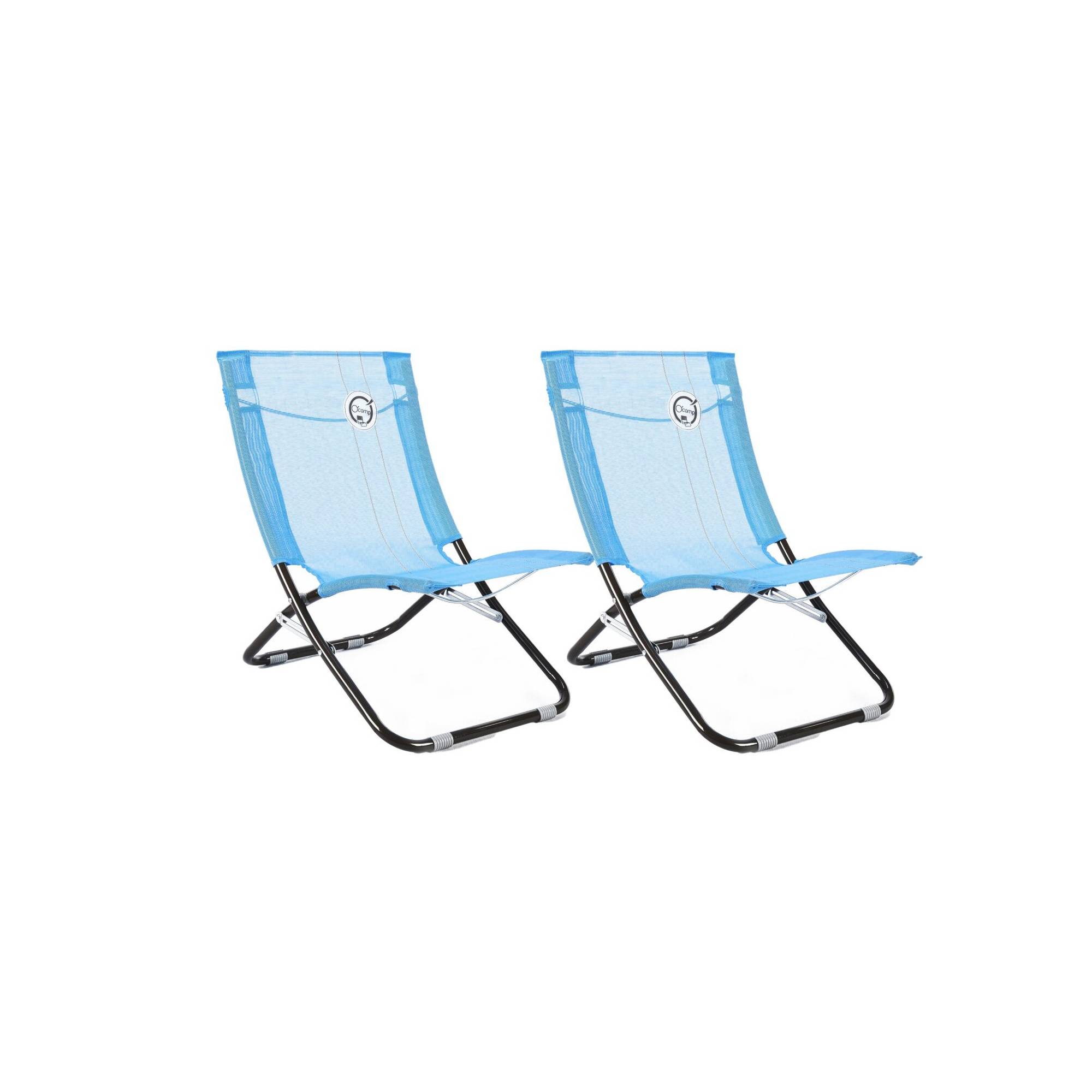 Lot de 2 chaises de plage pliables - O'Beach - Dimensions : 58 x 47 x 61 cm - Image 1