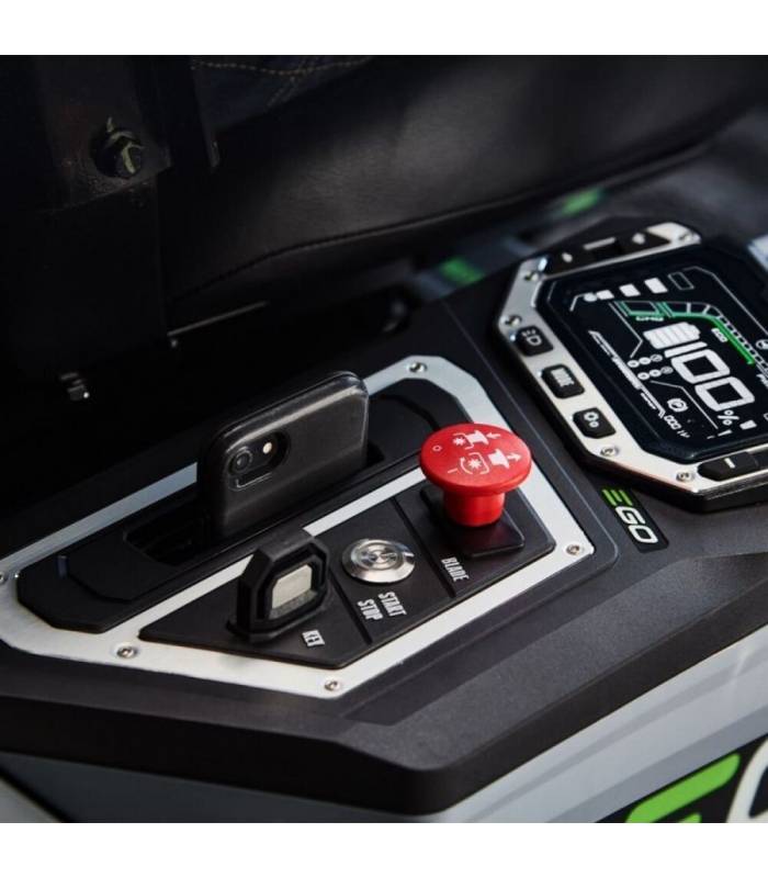 Tracteur Tondeuse électrique Rotation zéro, largeur de tonte 107 cm, 4 batteries 56V 10Ah - EGO ZT4201E - Image 6