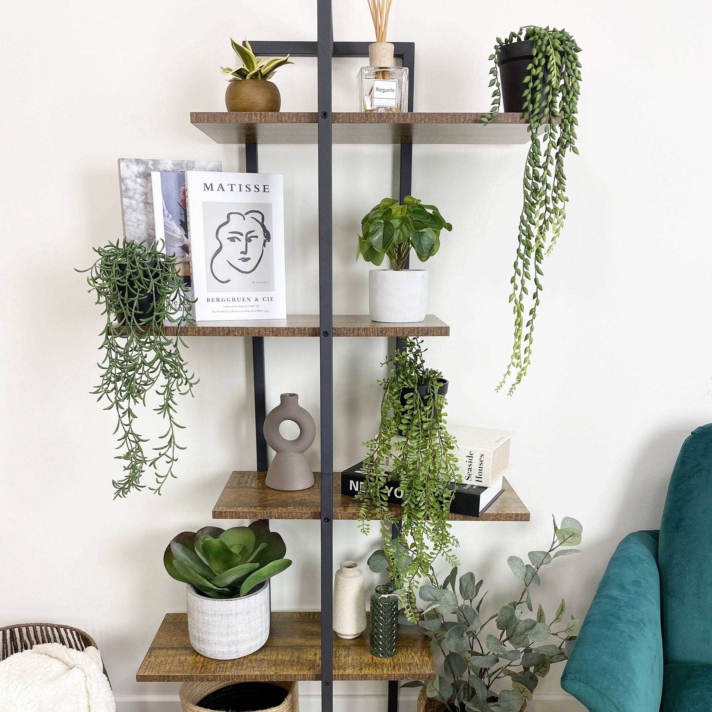 Ligne Deco - Plante succulente retombante artificielle 40/60cm lot de 3 - Image 3