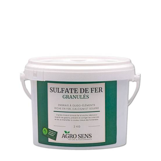 Sulfate de fer granulés - Agro Sens - Seau 2 kg - Image 1