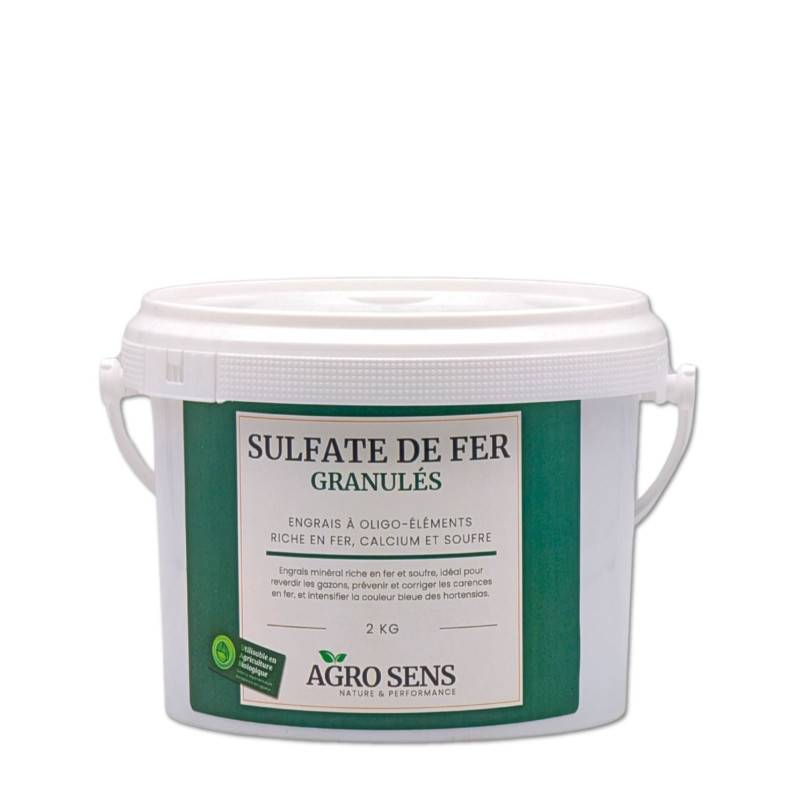 Sulfate de fer granulés - Agro Sens - Seau 2 kg - Image 1