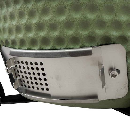 Barbecue kamado en céramique à poser Patton Premium Mini 13" - Grille Ø 27 cm - vert olive mat - Image 8