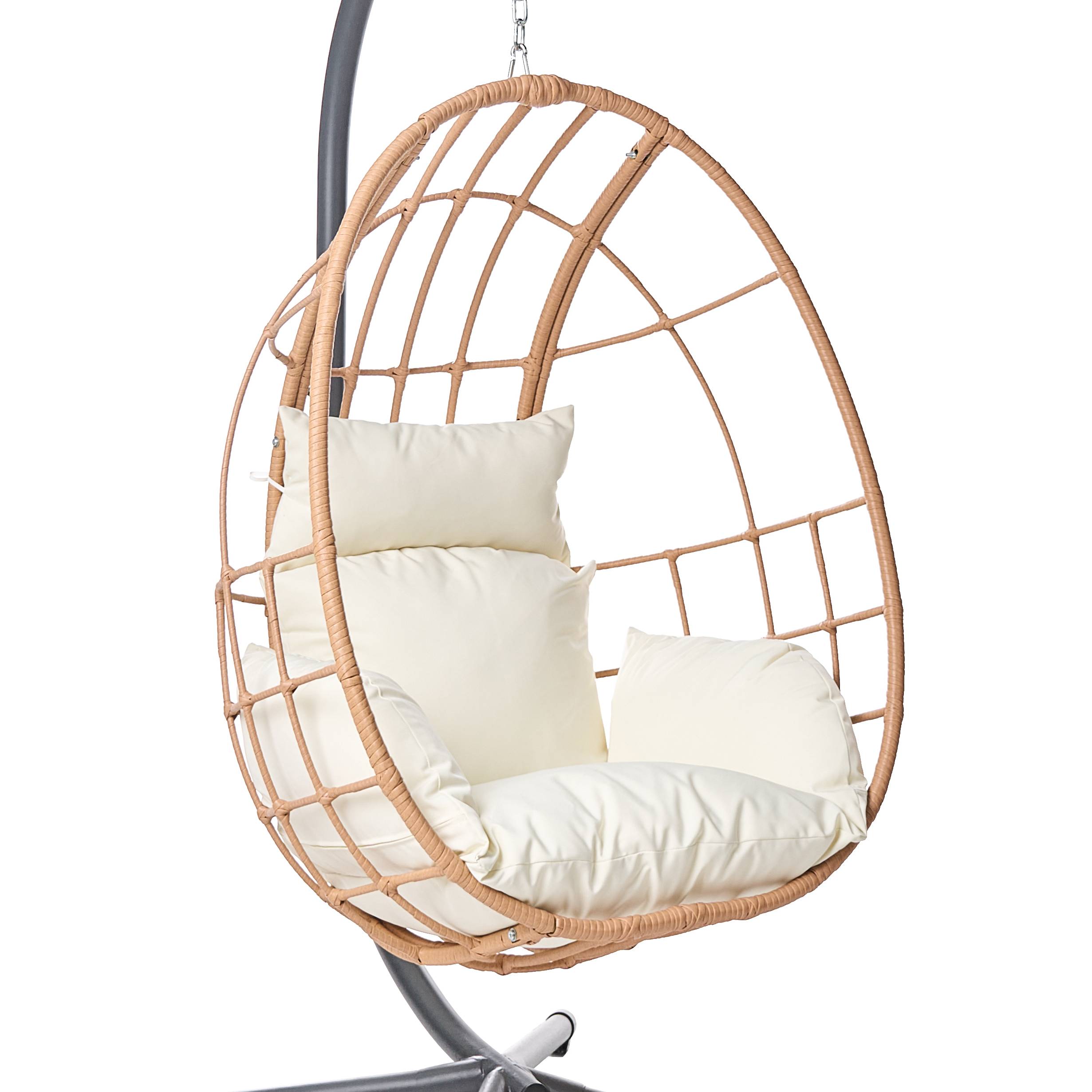 Beliani - Chaise porte-à-faux Tissu Naturel MALCESINE - Beliani - Image 7