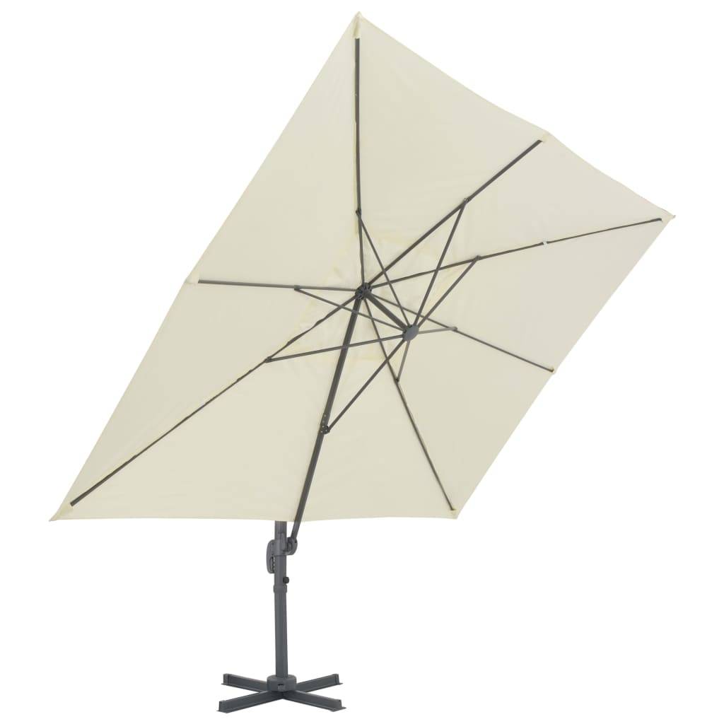 PANGIVO - Parasol de jardin aluminium sable 400 x 300 x 268 cm - PANGIVO - Image 4