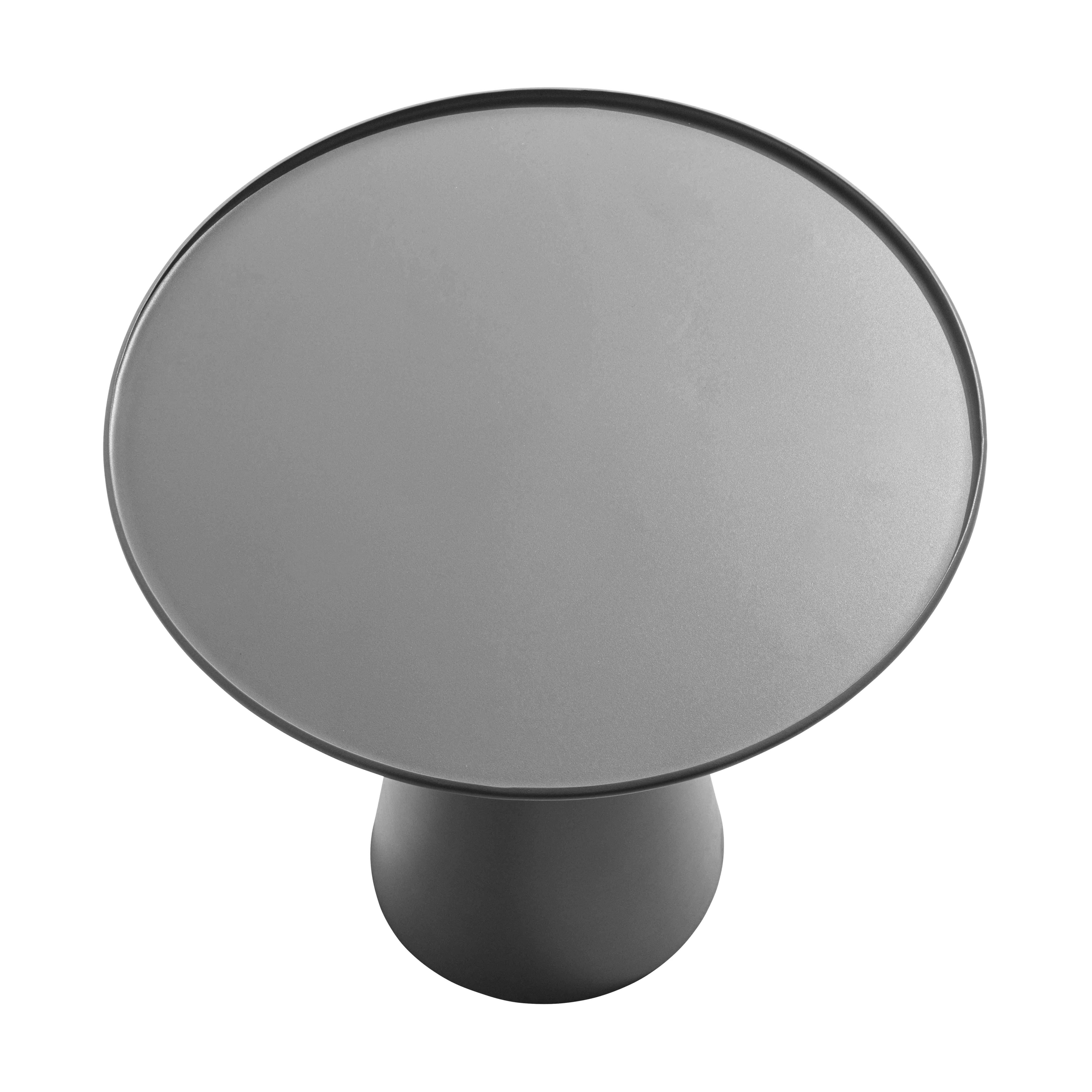 Oviala - Table basse ronde 50 cm en acier gris anthracite Gomba - Oviala - Image 5