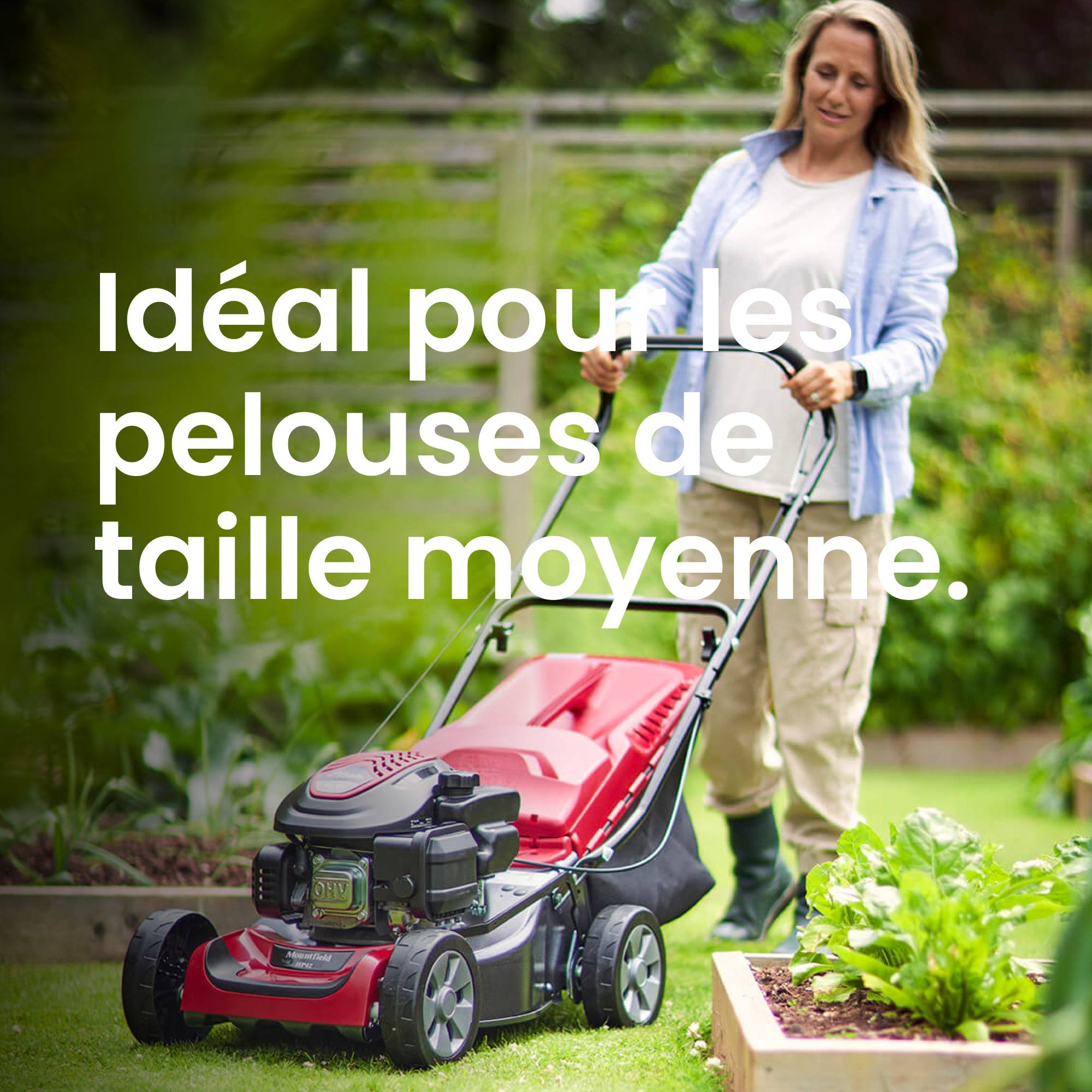 Tondeuse HP42, 123cc, largeur 41 cm, bac 60L - MOUNTFIELD - Image 6