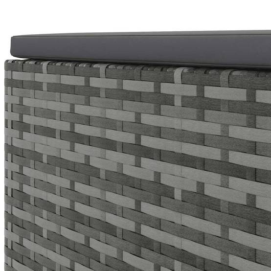 Vidaxl - Salon de jardin 8 pcs avec coussins Gris Résine tressée vidaXL 3308234 - Image 7
