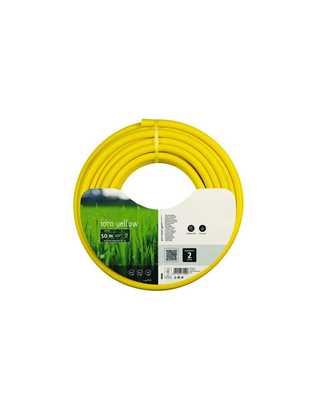 Fitt - Tuyau Fitt Idro Yellow 15mm X 50m Flexibilité Et Résistance Longue Durée - Fitt France - Image 1