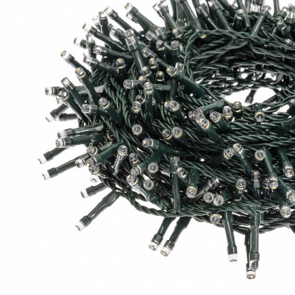 Lotti - Guirlande extérieur 20M 500 LED blanc chaud câble vert 8 animations différentes 31V IP44 Lotti - Image 6