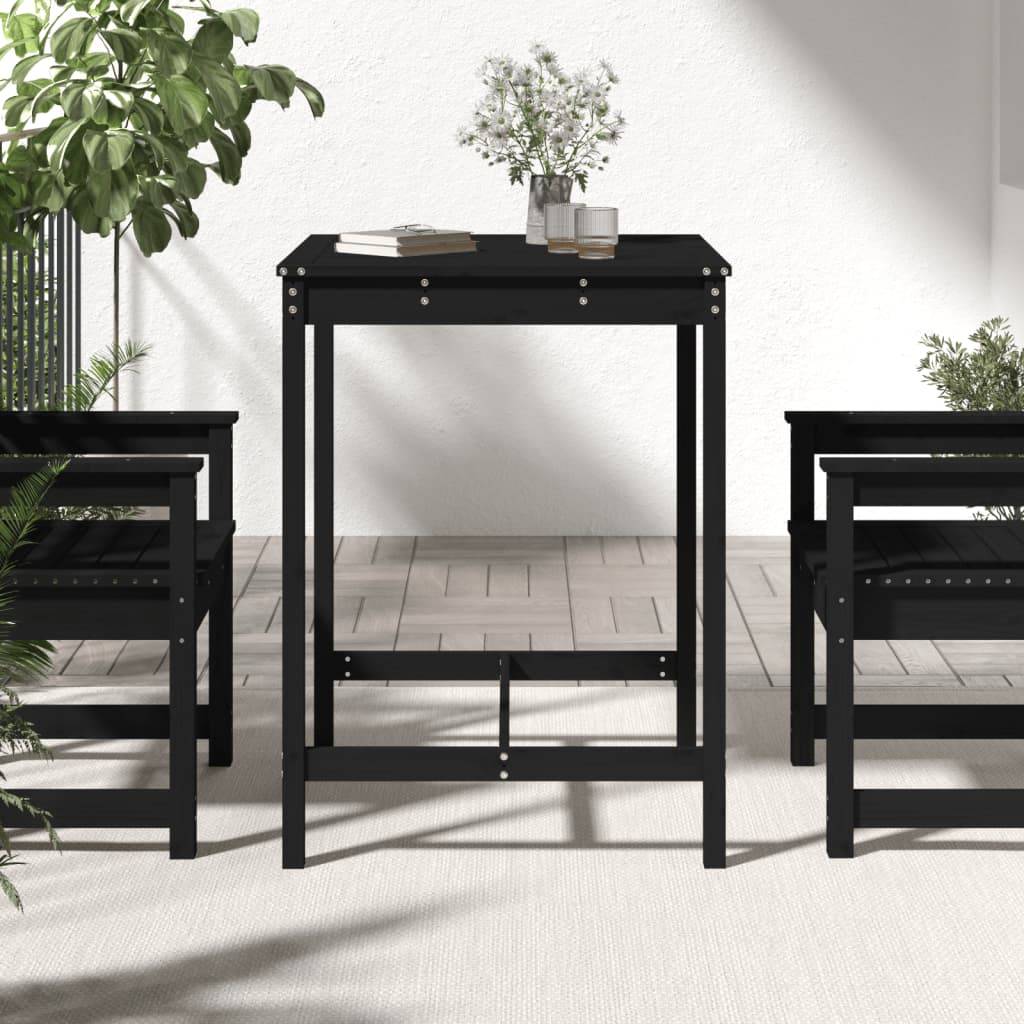 PANGIVO - Table de jardin bois massif pin noir 82,5 x 82,5 x 110 cm - PANGIVO - Image 3