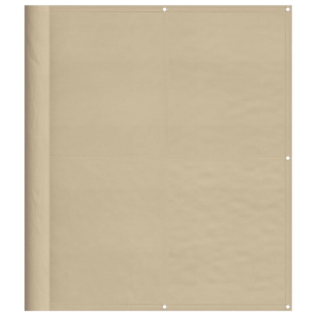 Écran de balcon polyester oxford beige 120 x 800 cm - PANGIVO - Image 2