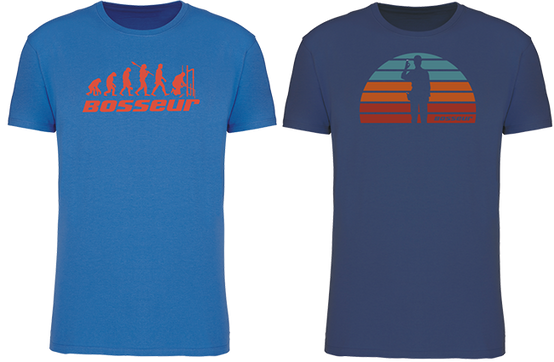 Lot de 2 t-shirt de travail BOSSEUR Evo Bleu royal - 12237-005