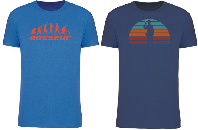 Lot de 2 t-shirt de travail BOSSEUR Evo Bleu royal - 12237-005