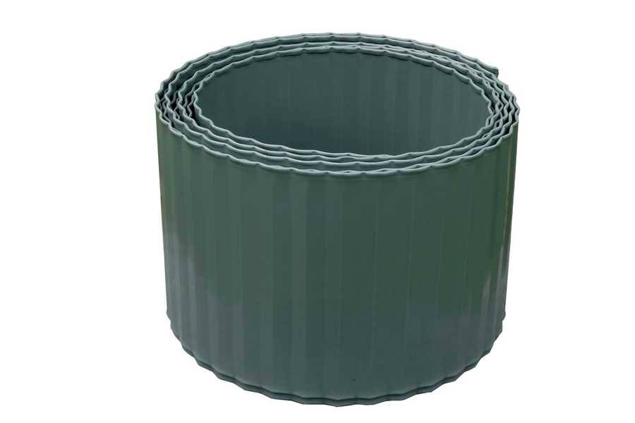 Nortène - Bordure acier ondulé - 600 x H 14 cm - vert Nortene - Image 1