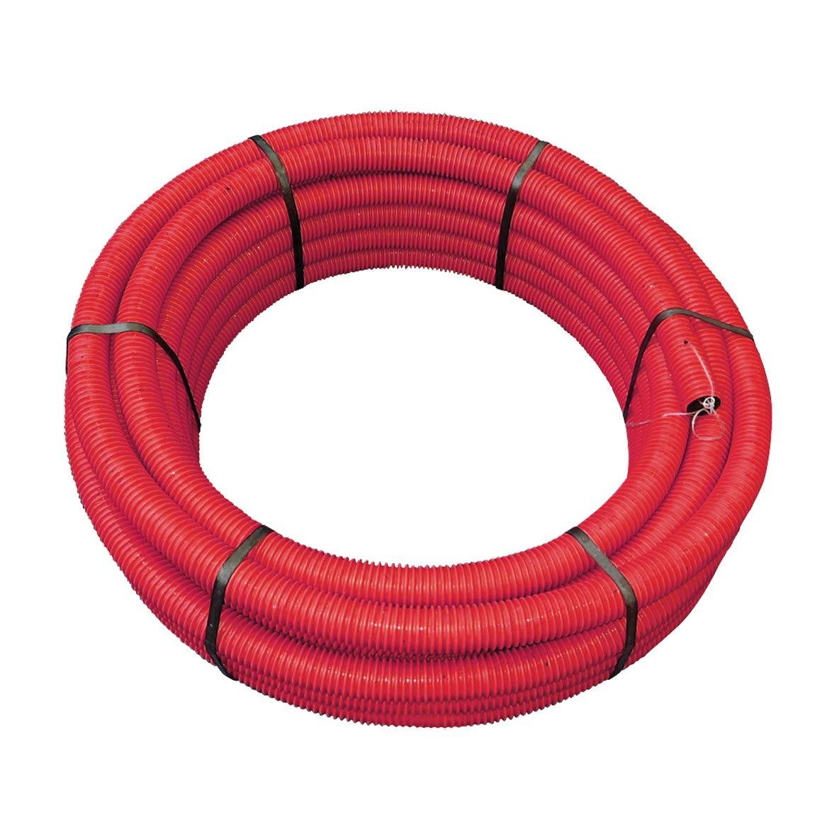 Jardibric - Jardibric - Gaine Annellée en PE Rouge (Ø 40 mm x 50m) - Protection robuste pour câbles électriques, idéale pour usage extérieur ou sous terrain. - Image 1