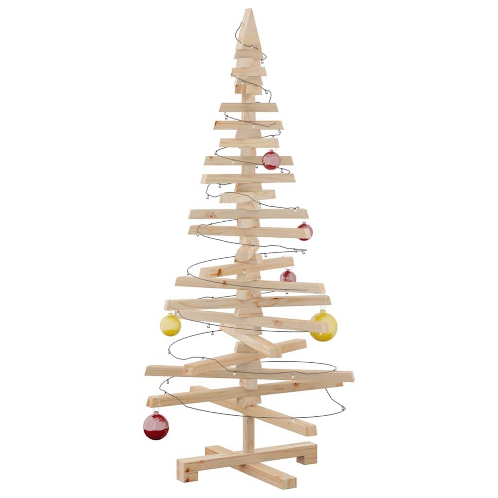 Maison Chic - Sapin de Noël | Arbre de Noël en bois pour décoration 120 cm bois massif de pin Maison Chic - Image 4