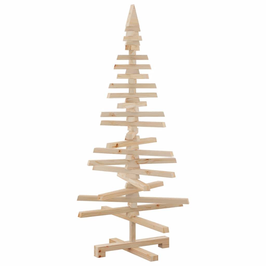 Maison Chic - Sapin de Noël | Arbre de Noël en bois pour décoration 120 cm bois massif de pin Maison Chic - Image 1
