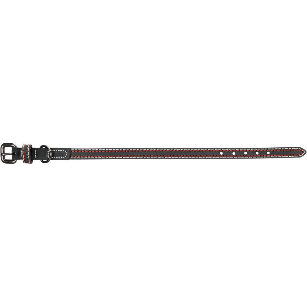 Trixie - Collier cuir L-XL 52-61 cm/30 mm  anthracite pour chien - Image 5