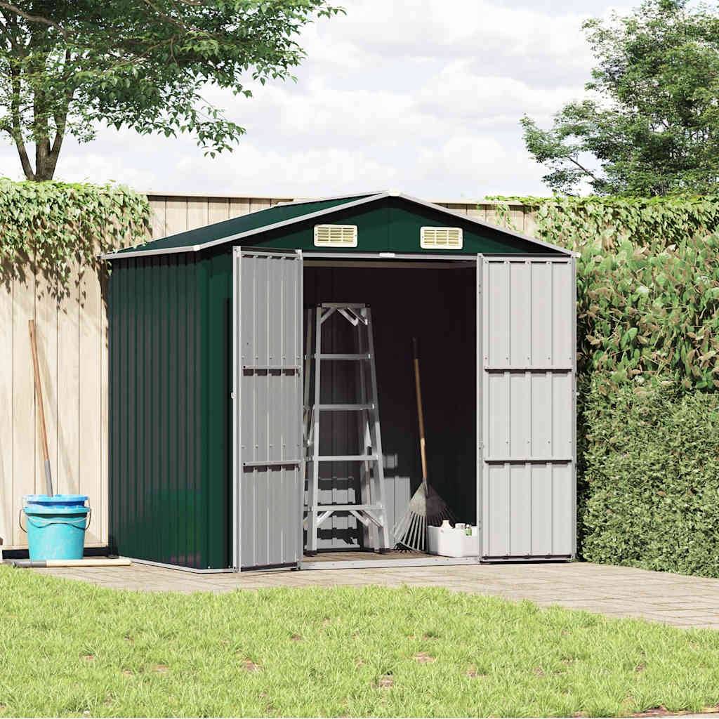 Vidaxl - Abri de jardin Vert 205x129x183 cm Métal galvanisé vidaXL 46297 - Image 2