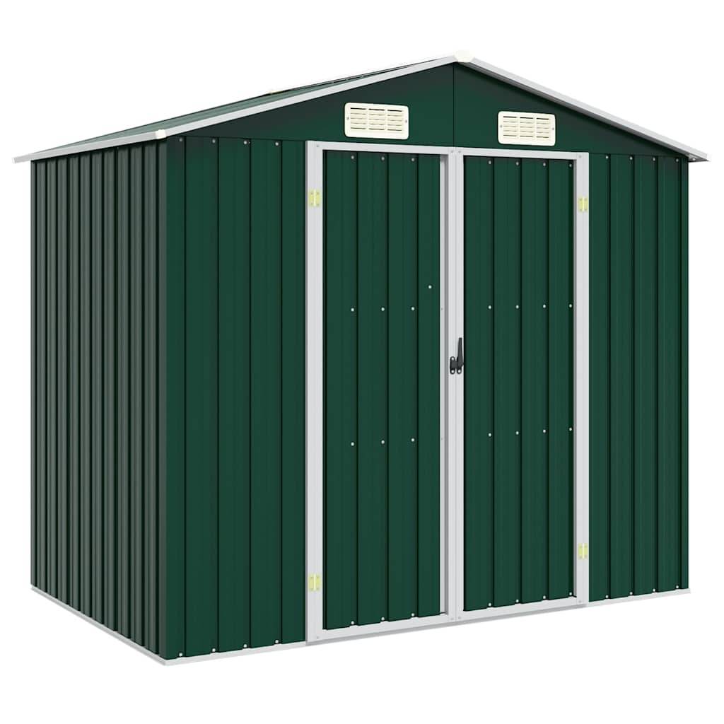 Vidaxl - Abri de jardin Vert 205x129x183 cm Métal galvanisé vidaXL 46297 - Image 1