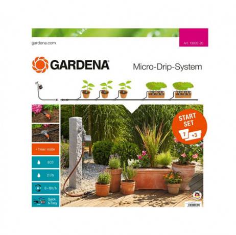 Gardena - Kit Micro-Drip system pour plantes en pot, Programmateur Sans - Image 1