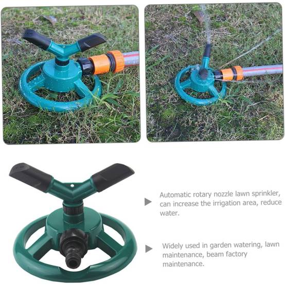 Arroseur automatique rotatif 360° - Base stable - Irrigation uniforme pour pelouse et jardin - Living123 - Image 4
