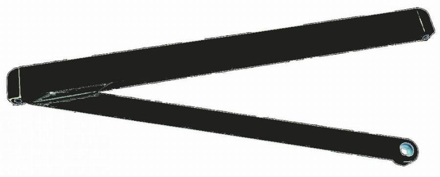 Bras coulisse G.N pour TS 91/ 92/ 93 DORMA - Noir - 64010019 - Image 1