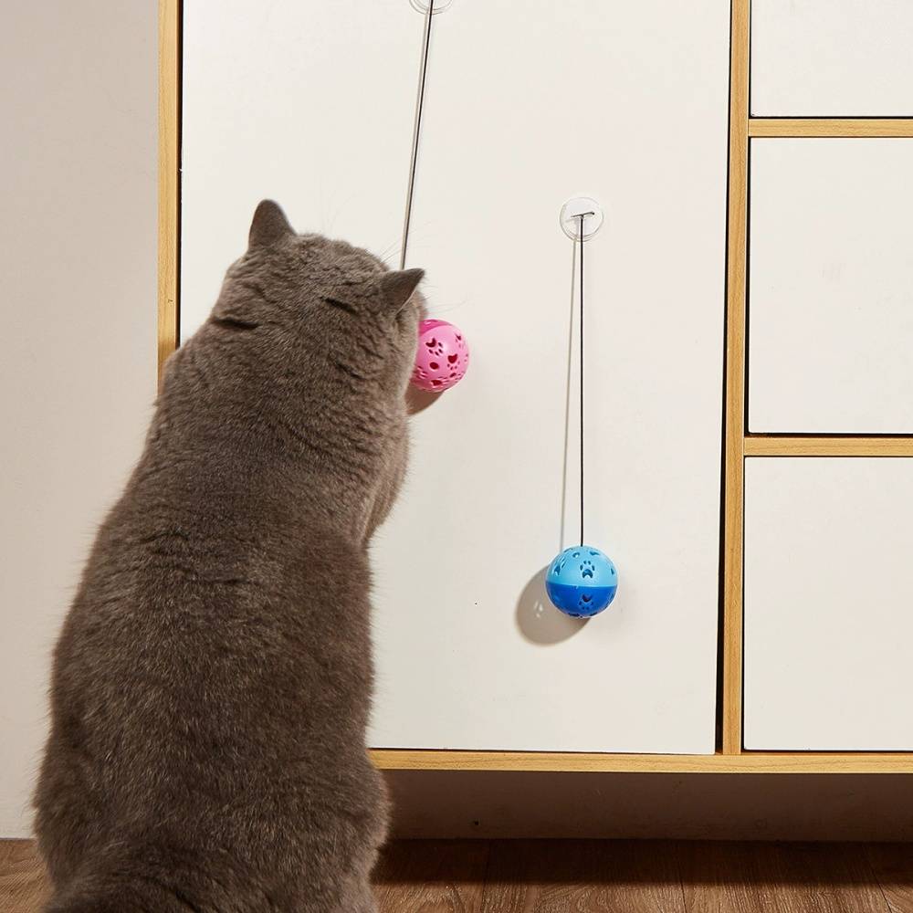 IntiMeg - Balle élastique avec cloche pour chat IntiMeg - Image 2