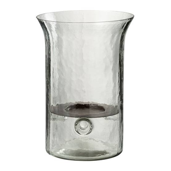 Bougeoir en Verre "Flou" 26cm Transparent - Image 1