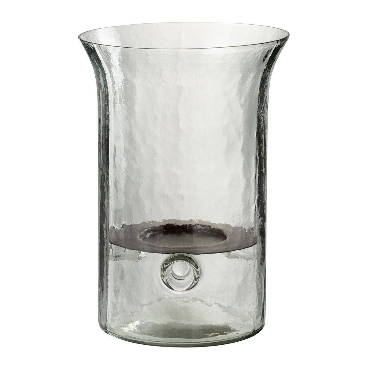 Bougeoir en Verre "Flou" 26cm Transparent - Image 1