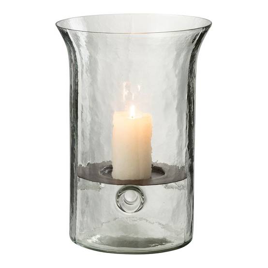 Bougeoir en Verre "Flou" 26cm Transparent - Image 2